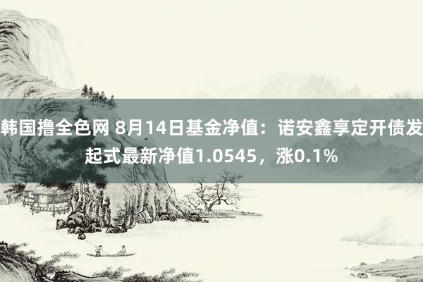 韩国撸全色网 8月14日基金净值：诺安鑫享定开债发起式最新净值1.0545，涨0.1%