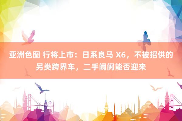 亚洲色图 行将上市：日系良马 X6，不被招供的另类跨界车，二手阛阓能否迎来