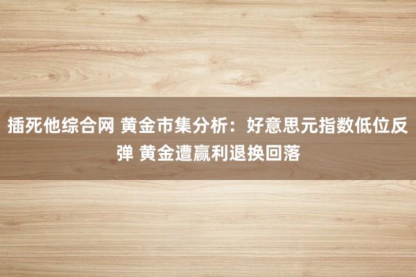 插死他综合网 黄金市集分析：好意思元指数低位反弹 黄金遭赢利退换回落